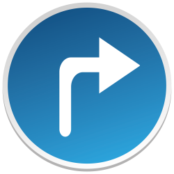 FLECHE DROITE COUDEE -  