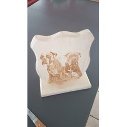 Trophée Bois Blason Gravure Laser -  