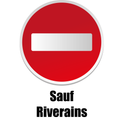 SENS INTERDIT SAUF RIVERAINS -  