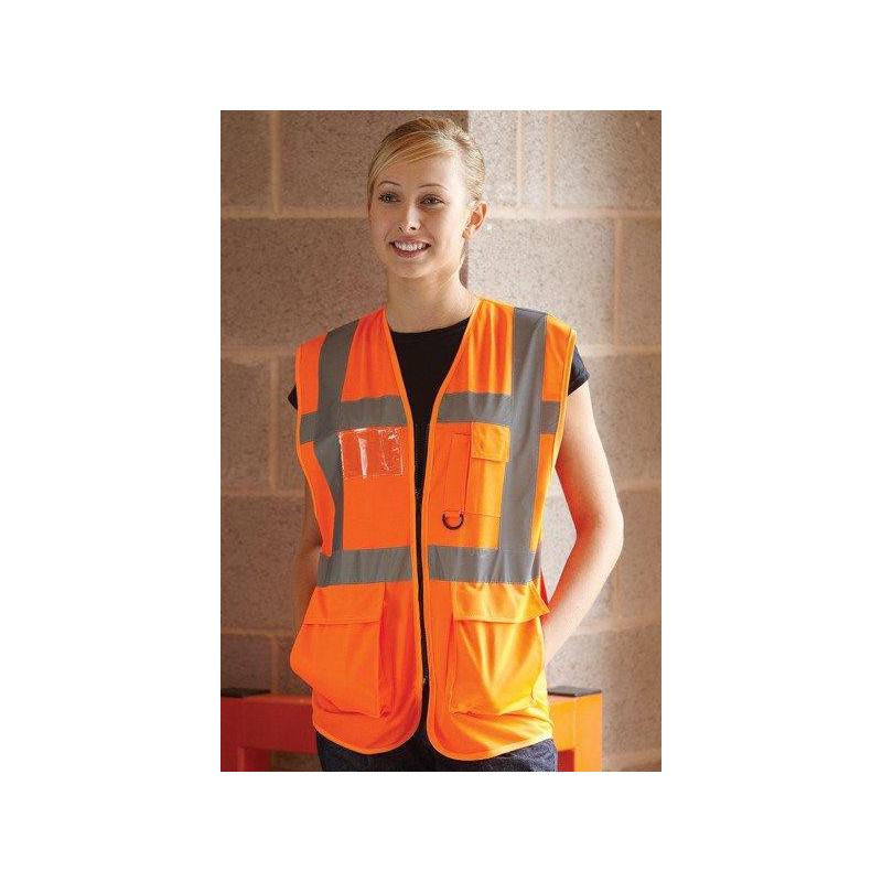 Gilet Fluo Zippé Personnalisé - Gilet Fluo Zippé Personnalisé -