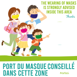 Sticker Masque Conseillé -  