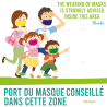 Sticker Masque Conseillé -  