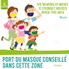 SDHPA33 - Sticker Masque Conseillé -  