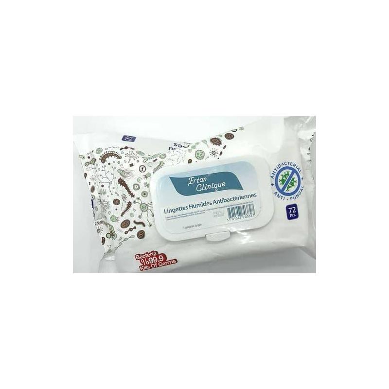 Lingettes Antibactériennes x72 -  