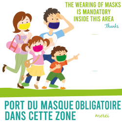 Sticker Masque Obligatoire -  