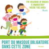 Sticker Masque Obligatoire -  