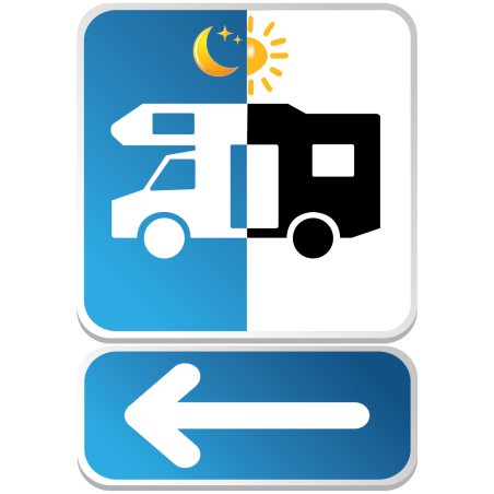 Camping Car Jour Nuit Fl che Camping Car Jour Nuit Fl che