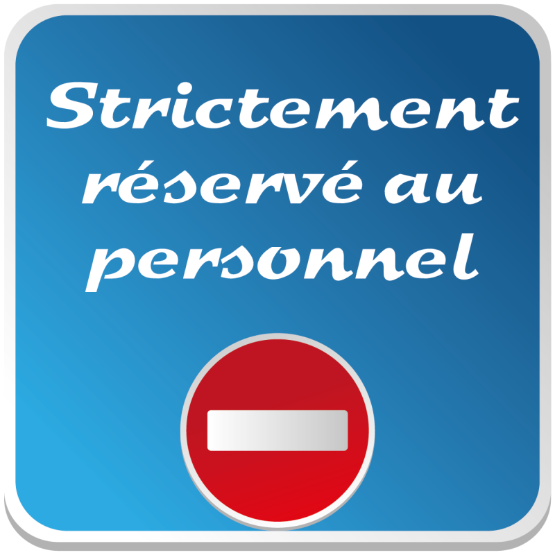 Logo STRICTEMENT RESERVE AU PERSONNEL - Logo STRICTEMENT RESERVE AU PERSONNEL -