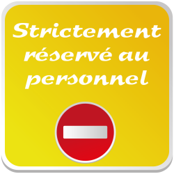 Logo STRICTEMENT RESERVE AU PERSONNEL -  