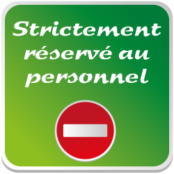 Logo STRICTEMENT RESERVE AU PERSONNEL -  