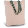 Sac shopping à soufflet avec poignées contrastées -  