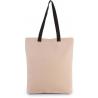Sac shopping à soufflet avec poignées contrastées -  