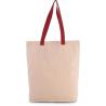 Sac shopping à soufflet avec poignées contrastées -  