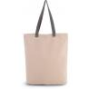 Sac shopping à soufflet avec poignées contrastées -  