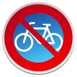 INTERDIT AUX VELOS -  