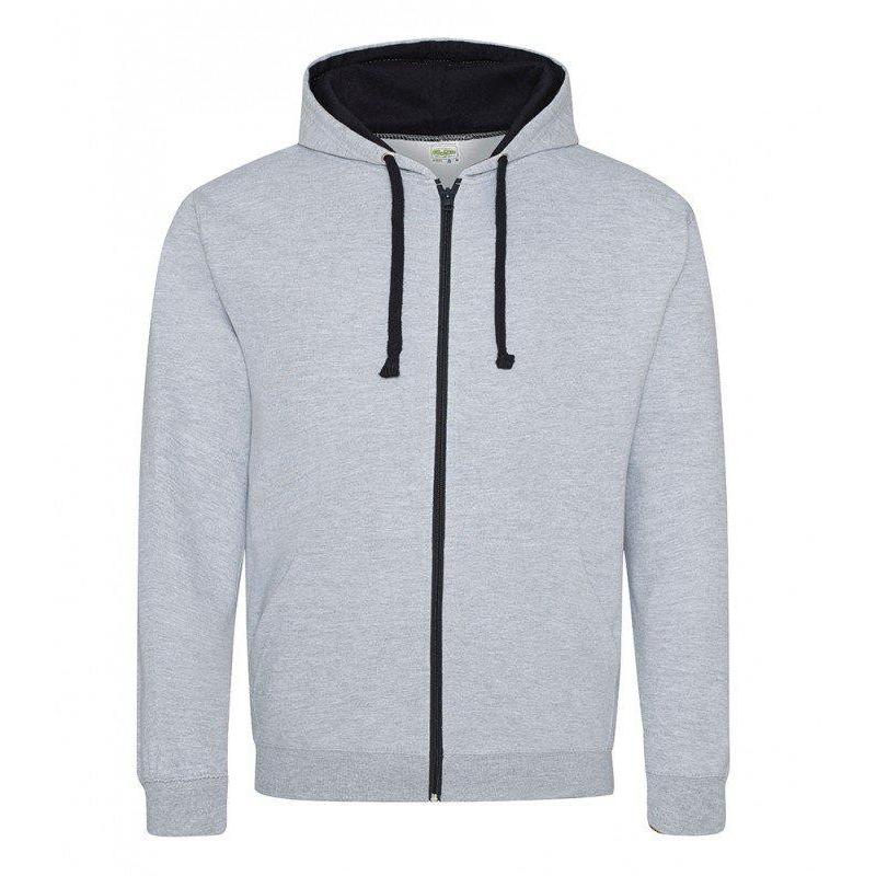 VESTE ZIP CAPUCHE HOMME CONTRAST HOODED - VESTE ZIP CAPUCHE HOMME CONTRAST HOODED -