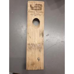 support bouteille bois gravé laser -  