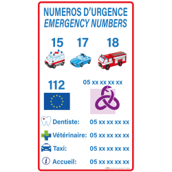 Services d'urgences 70x40 -  
