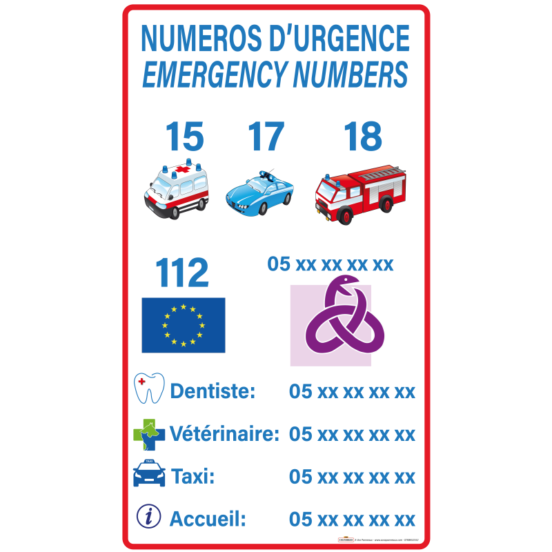 Services d'urgences 70x40 -  