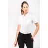 K544 - Chemise popeline manches courtes femme -  
