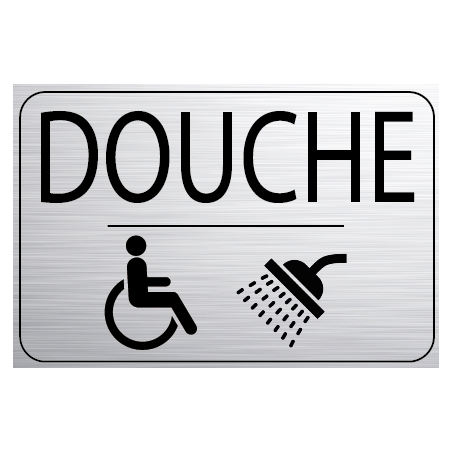 Logo Porte 150 x 100 mm Douche Handicapé (PMR)
