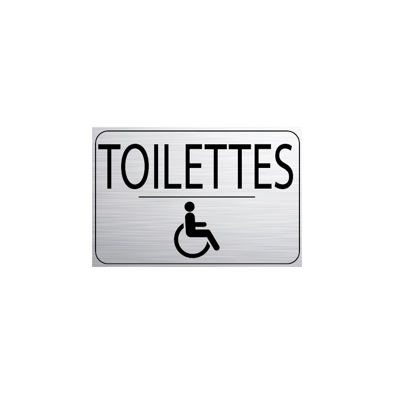 Logo Porte 150 x 100 mm Toilettes Handicapé (PMR) -  