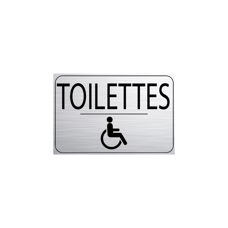 Logo Porte 150 x 100 mm Toilettes Handicapé (PMR)