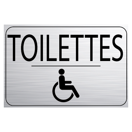 Logo Porte 150 x 100 mm Toilettes Handicapé (PMR)
