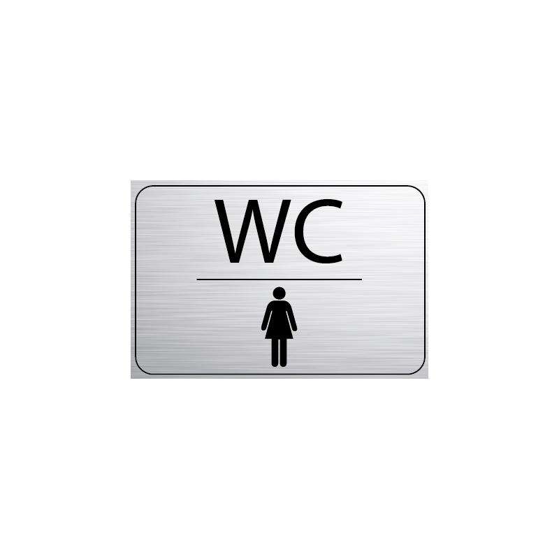 Logo Porte 150 x 100 mm WC Femme -  