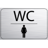 Logo Porte 150 x 100 mm WC Femme -  