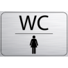 Logo Porte 150 x 100 mm WC Femme