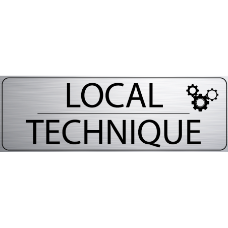 Logo Porte 300 x 100 mm Local Technique