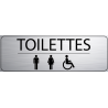 Logo Porte 300 x 100 mm Toilettes H F Handi (PMR) -  