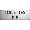 Logo Porte 300 x 100 mm Toilettes H F -  