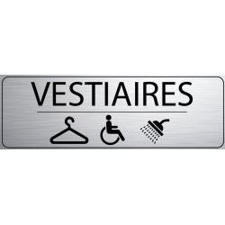 Logo Porte 300 x 100 mm Vestiaire Douche Handi (PMR) -  