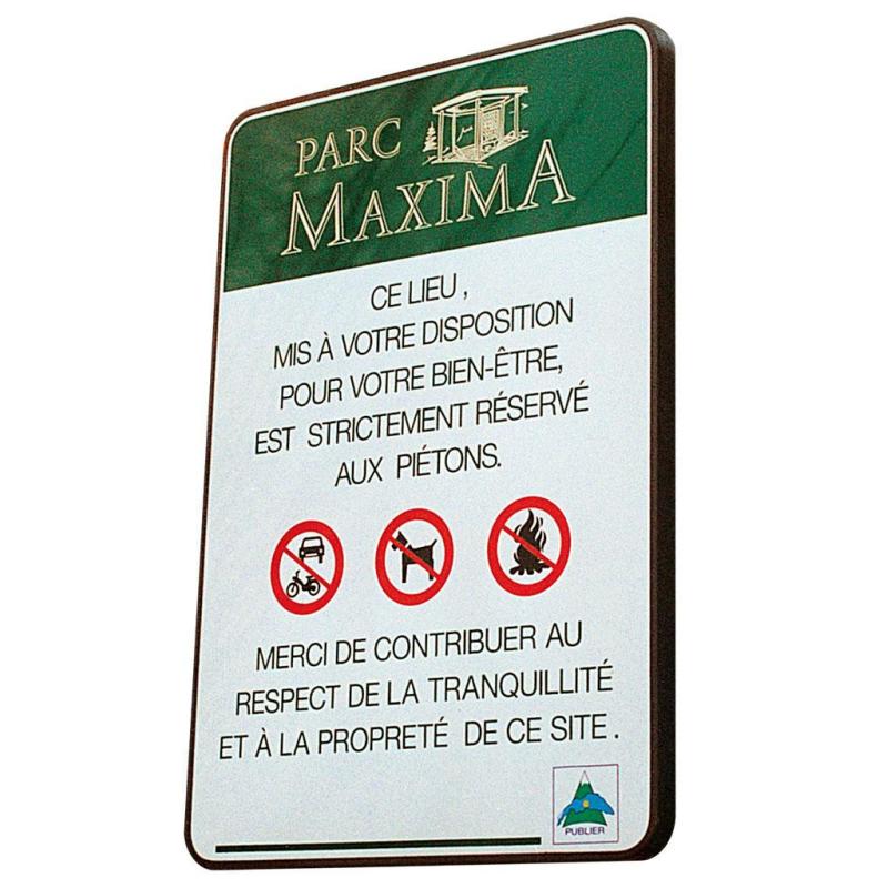 Panneau Alu Cintré Carré -  