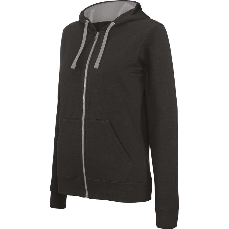 VESTE ZIP CAPUCHE ENFANT CONTRAST HOODED -  