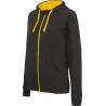 VESTE ZIP CAPUCHE ENFANT CONTRAST HOODED -  