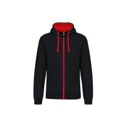 VESTE ZIP CAPUCHE HOMME CONTRAST HOODED -  