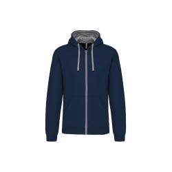 VESTE ZIP CAPUCHE HOMME CONTRAST HOODED -  
