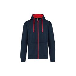 VESTE ZIP CAPUCHE HOMME CONTRAST HOODED -  