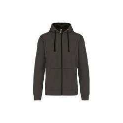 VESTE ZIP CAPUCHE HOMME CONTRAST HOODED -  