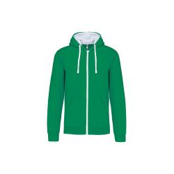 VESTE ZIP CAPUCHE HOMME CONTRAST HOODED -  