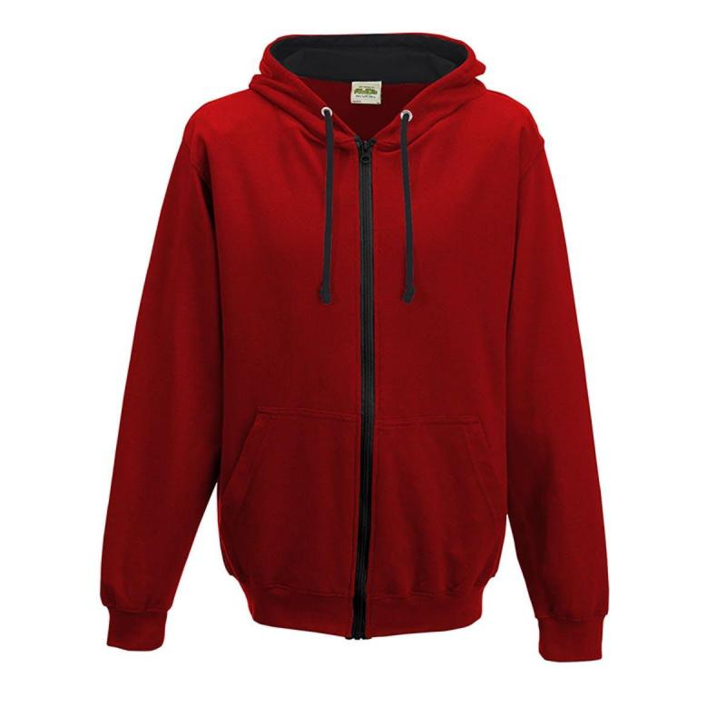 VESTE ZIP CAPUCHE HOMME CONTRAST HOODED - VESTE ZIP CAPUCHE HOMME CONTRAST HOODED -