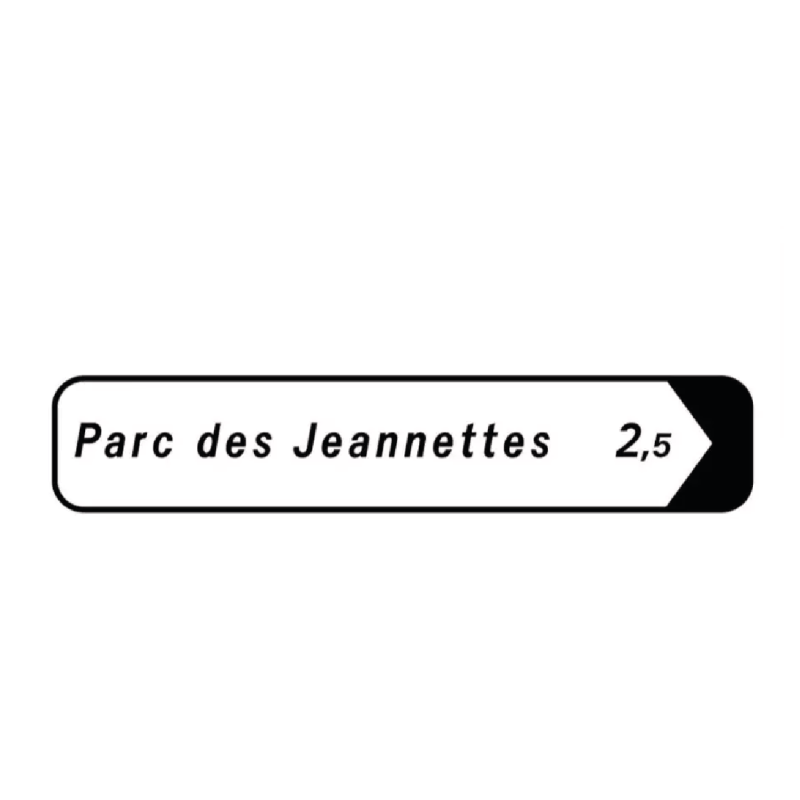 Panneau Alu Cintré Directionnel - Panneau Alu Cintré Directionnel -