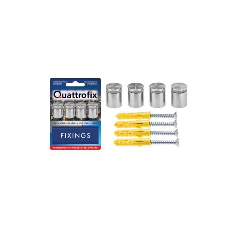ENTRETOISES INOX 304 Ø15x15mm AVEC VERROUILLAGE x4 -  