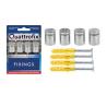 ENTRETOISES INOX 304 Ø15x15mm AVEC VERROUILLAGE x4 -  