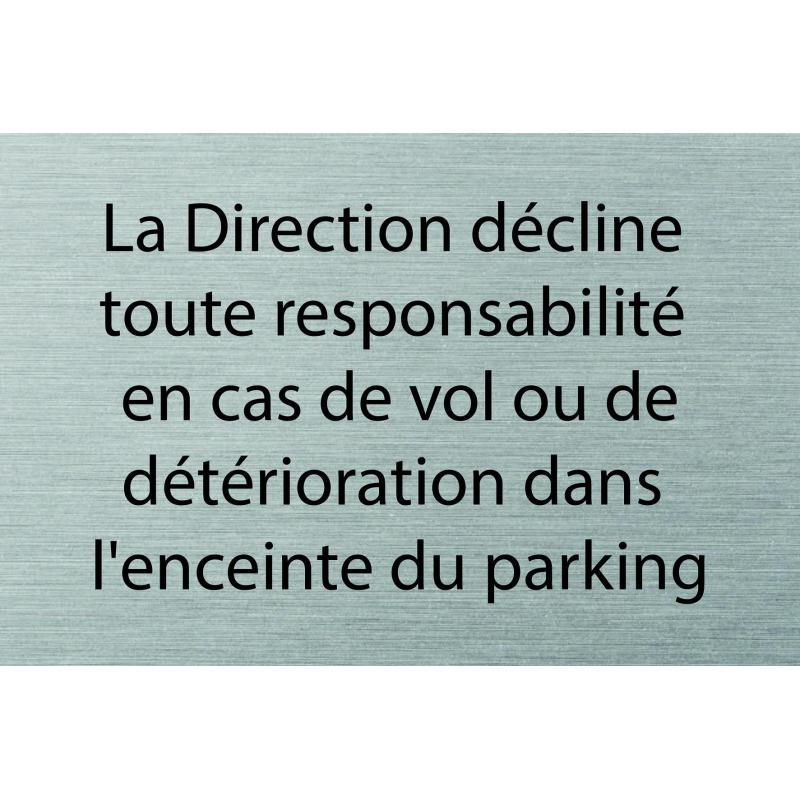 Logo Porte 300 x 200 mm Direction décline -  