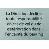 Logo Porte 300 x 200 mm Direction décline -  