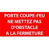 Panneau Porte Coupe Feu -  